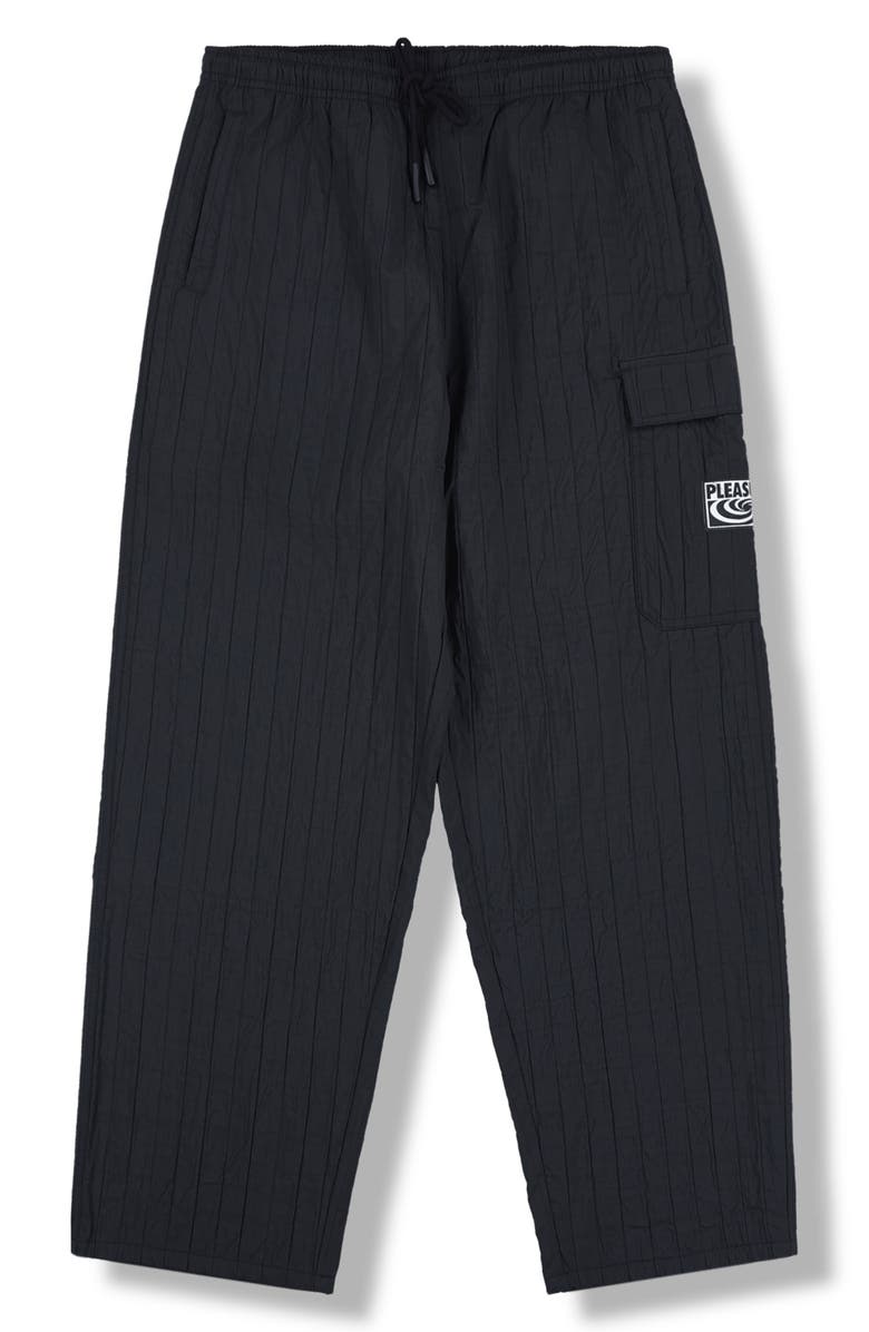 PLEASURES Rescue Pleated Cargo Pants, Alternate, color, Black