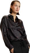 Cynthia Rowley Ladybug Silk Blouse