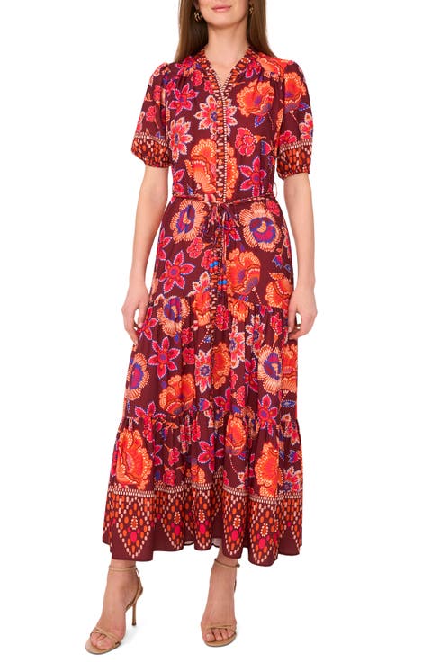 Floral Tiered Maxi Dress
