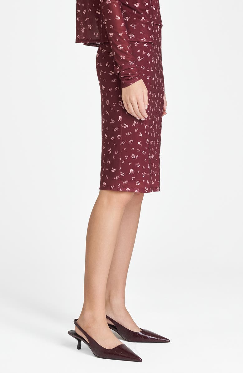 WAYF Maude Floral Pencil Skirt, Alternate, color,