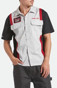 Brixton Coors Light Shake Down Short Sleeve Button-Up Shirt