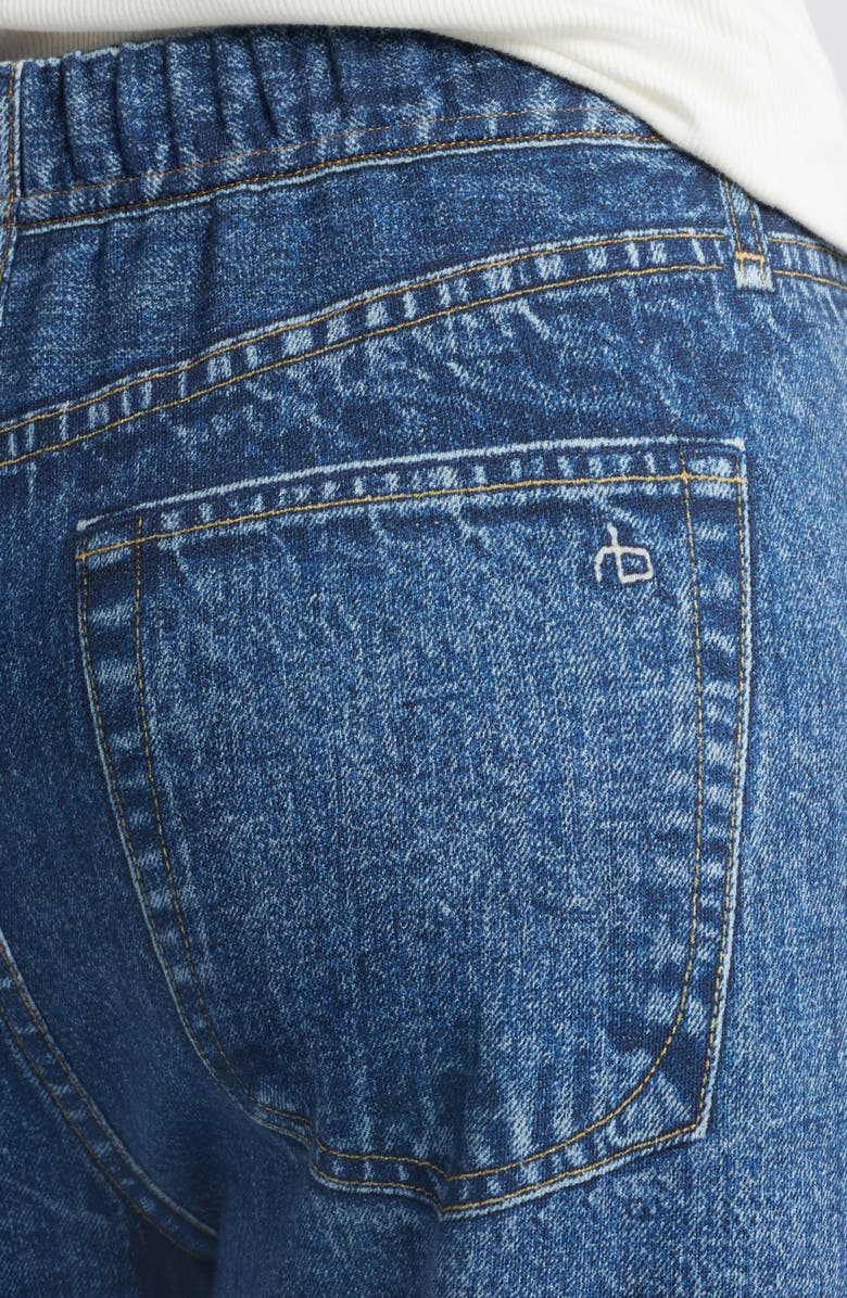 rag & bone Miramar Fleece Terry Wide Leg Sweatpant Jeans, Alternate, color, 