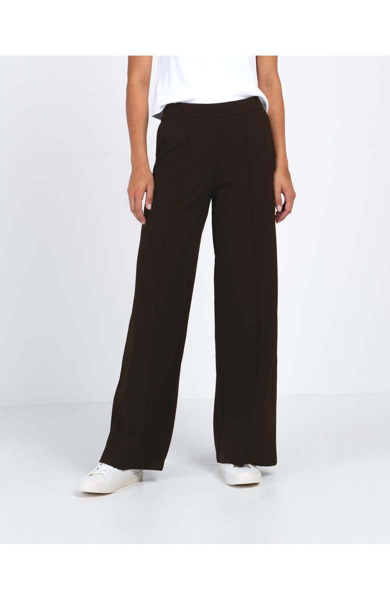 Kettlewell Ponte Wide Leg Pants, Main, color, Espresso