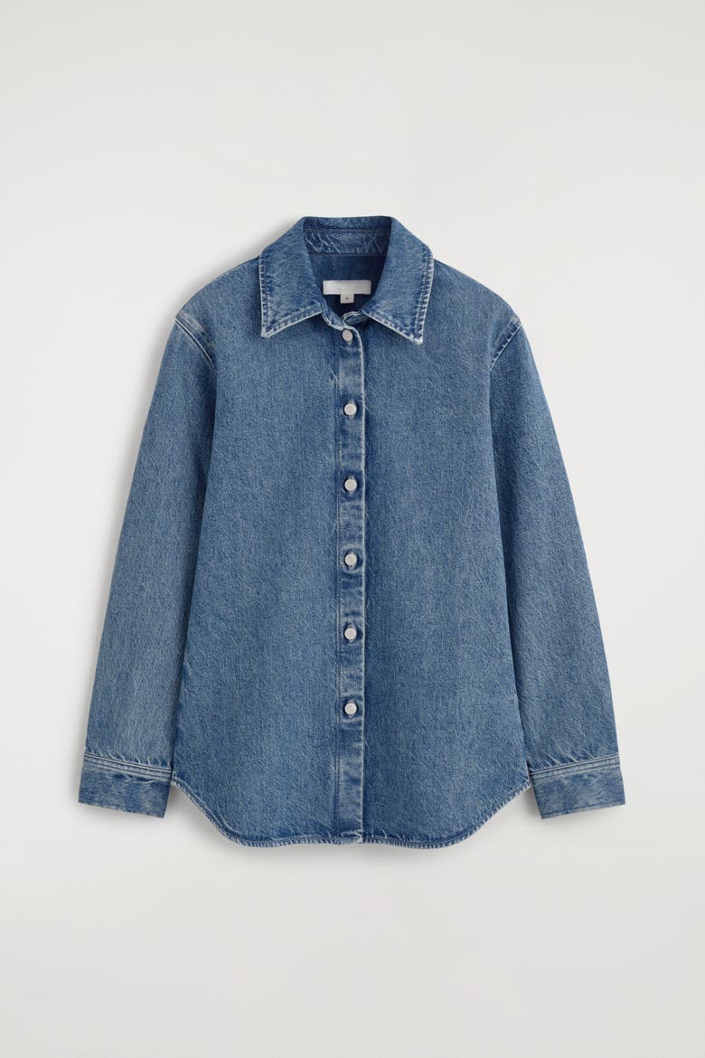 Denim Shirt, Alternate, color, BLUE