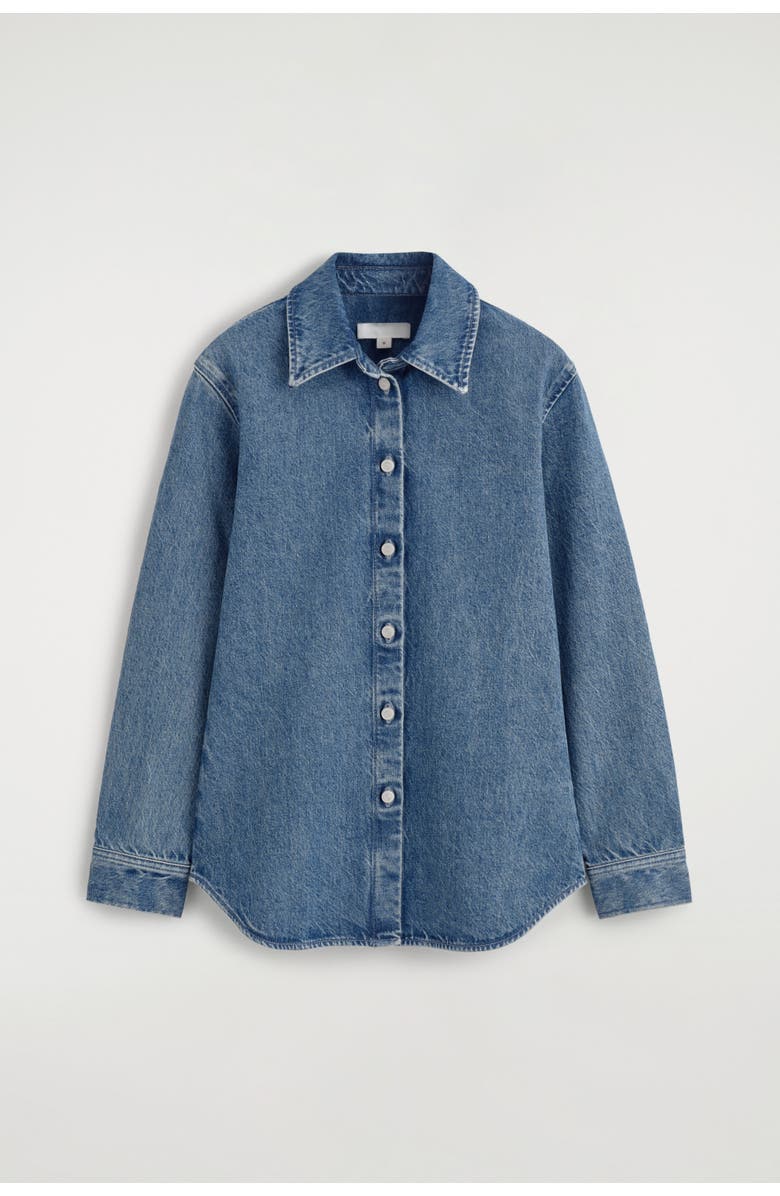COS Denim Shirt, Alternate, color, Blue