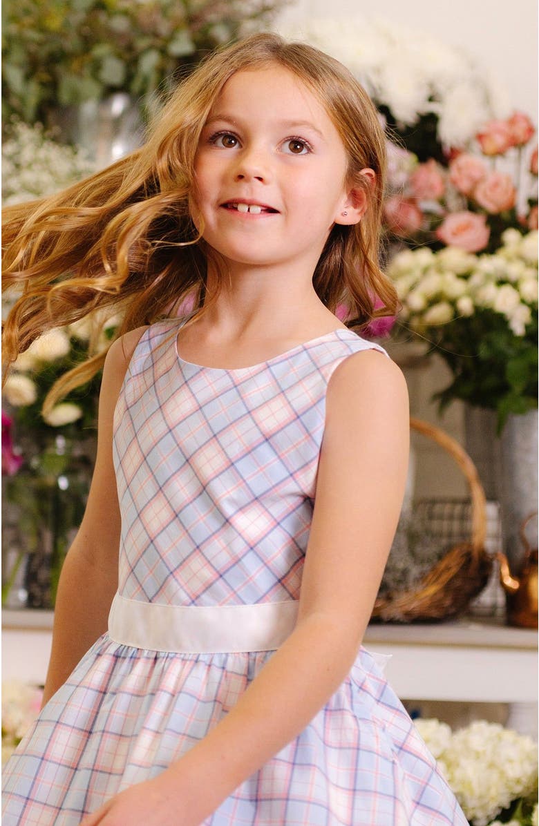 Hope & Henry Girls' Organic Cross Back Party Dress, Toddler, Alternate, color, 