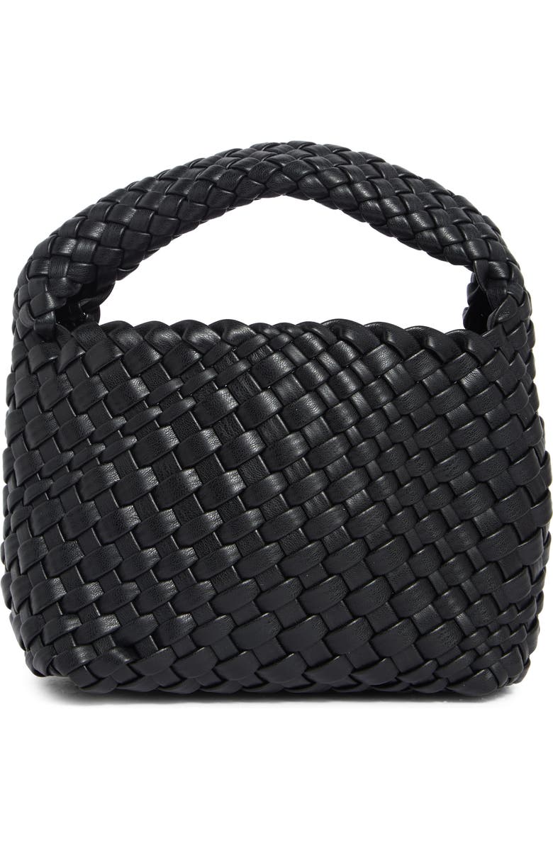 Melie Bianco Sylvie Woven Handbag, Main, color, Black