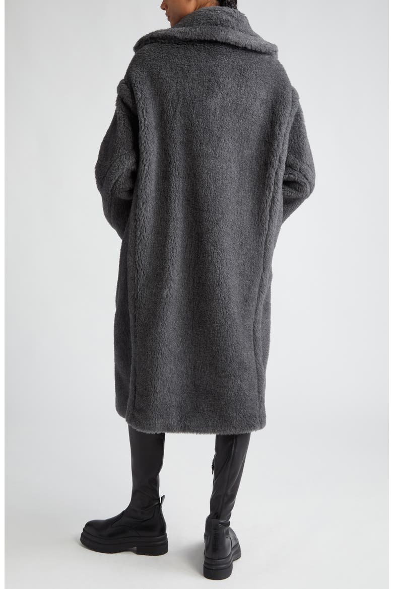 Teddy Bear Icon Coat, Alternate, color, MEDIUM GREY