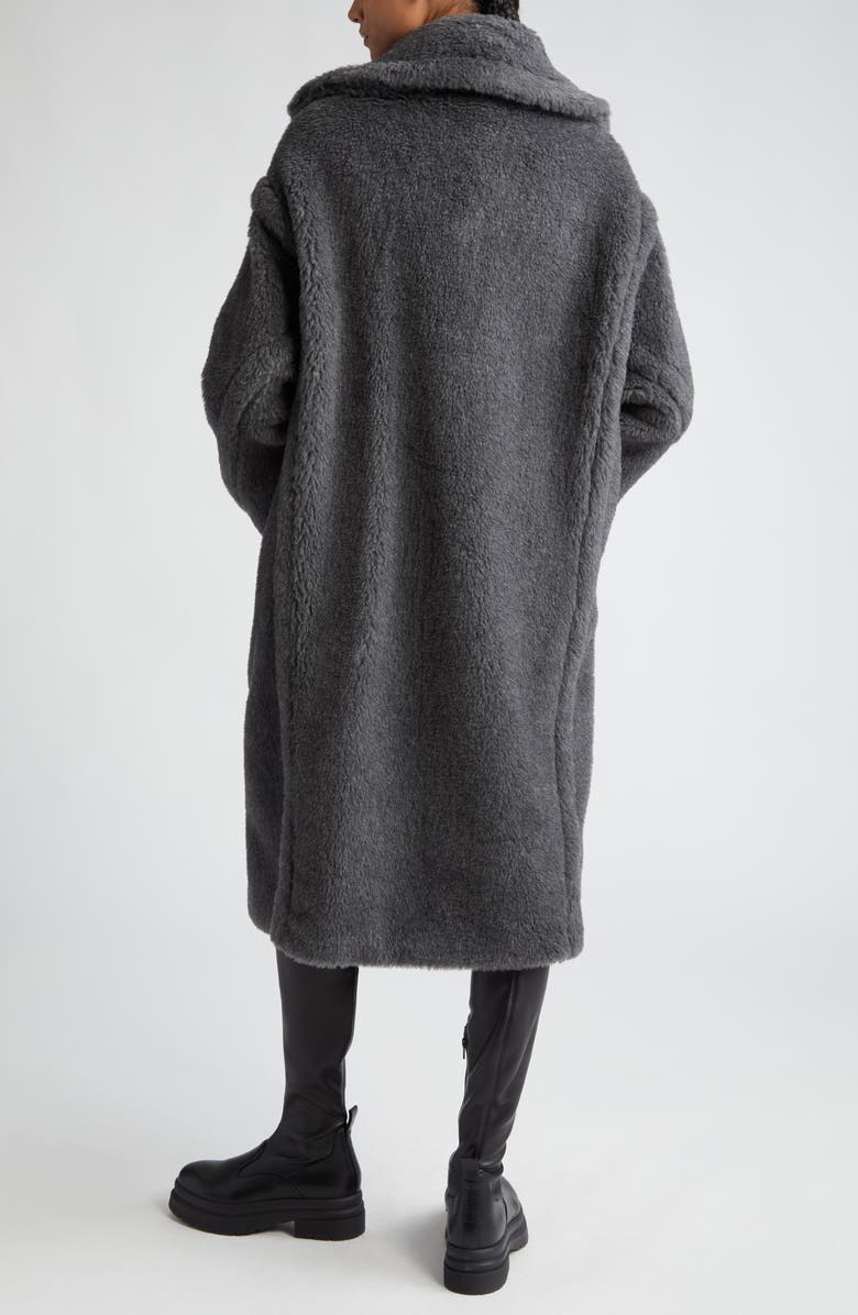 Max Mara Teddy Bear Icon Coat, Alternate, color, Medium Grey