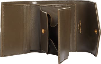 Saint Laurent Monogram Matelassé Leather Trifold Wallet | Nordstrom