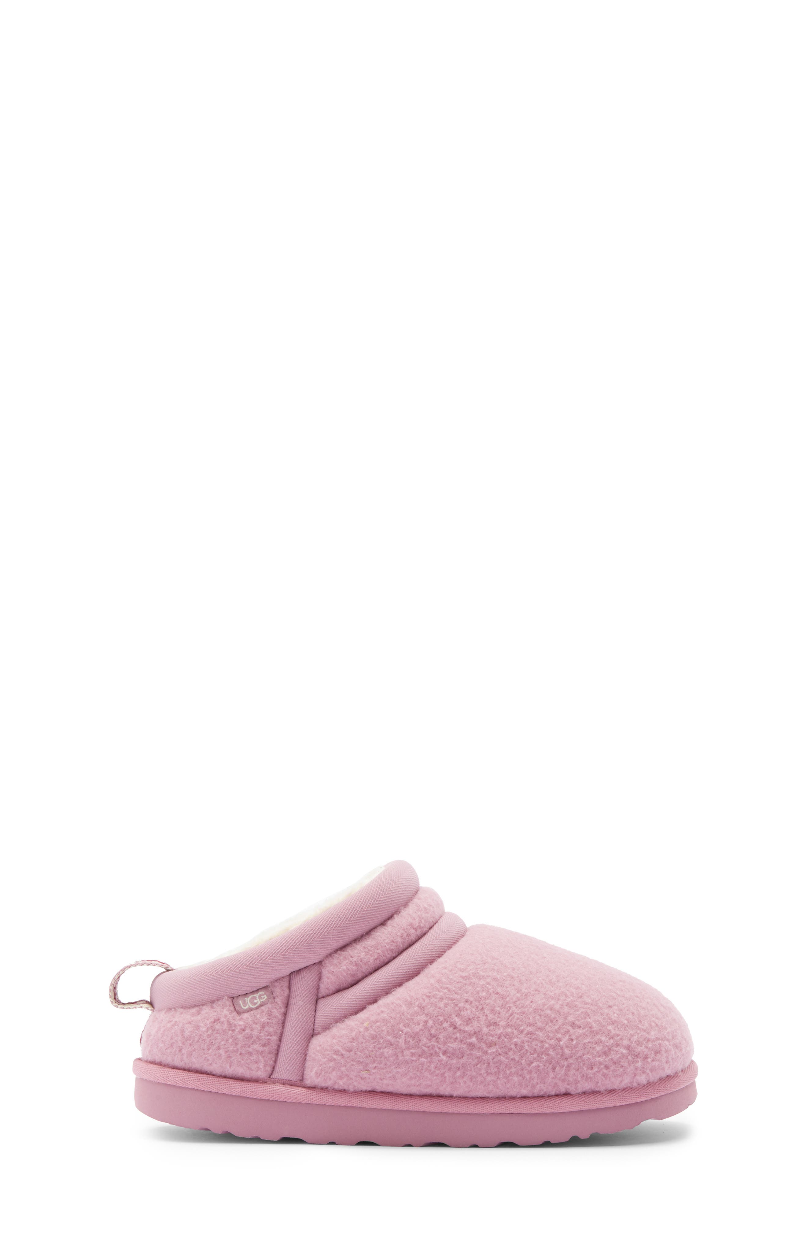 UGG<sup>®</sup> Kids' Astro Ultra Faux Fur Clog Slipper, Alternate, color, Dusty Orchid