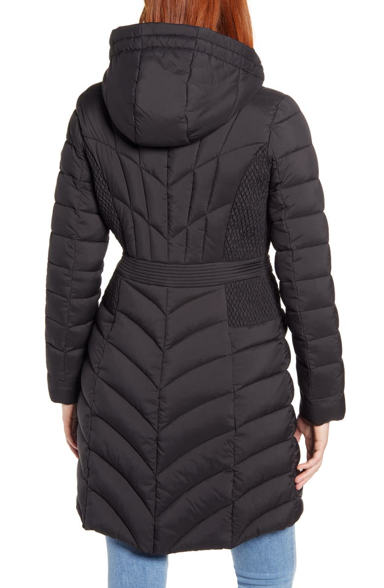 Bernardo Packable Hooded Walker Coat, Alternate, color,