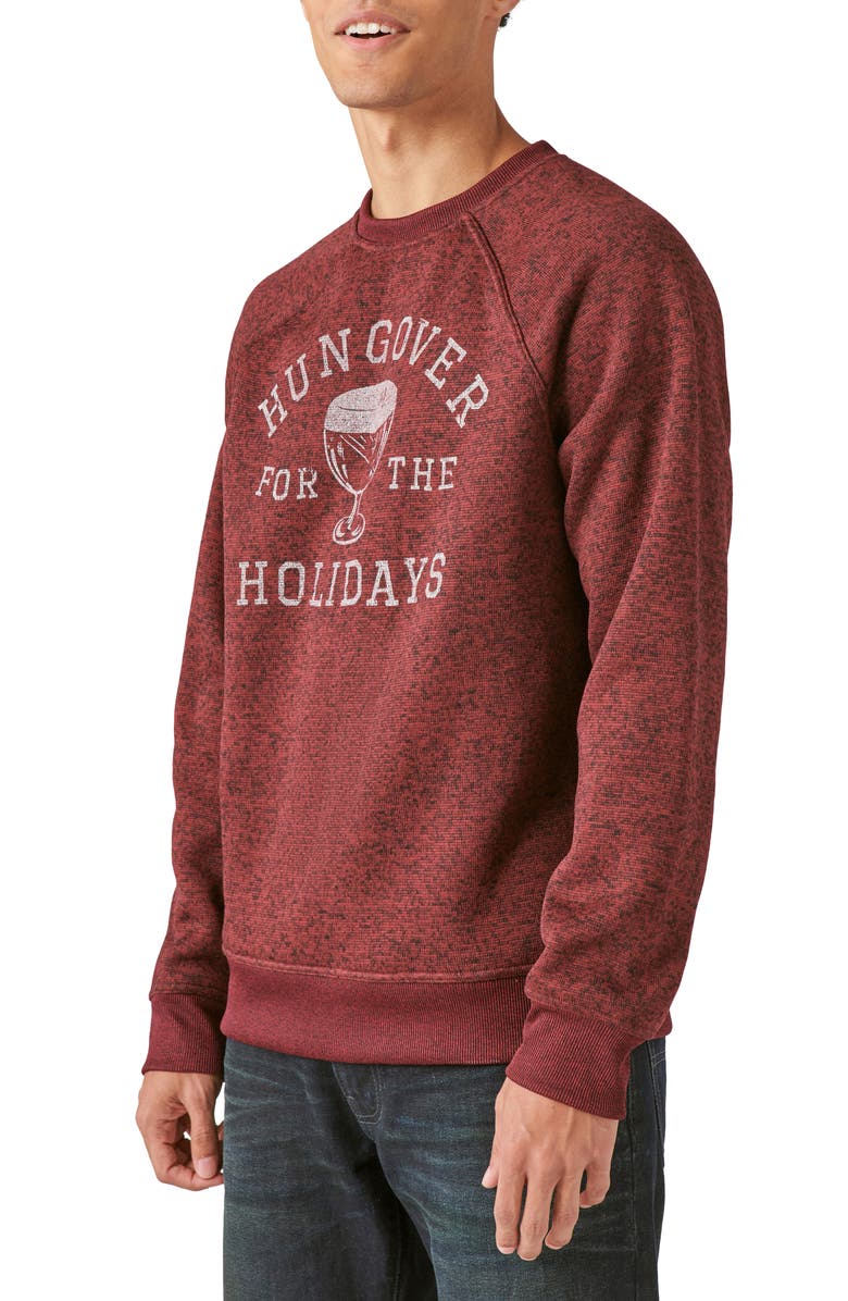 Lucky Brand Hungover for the Holidays Sweatshirt, Alternate, color,