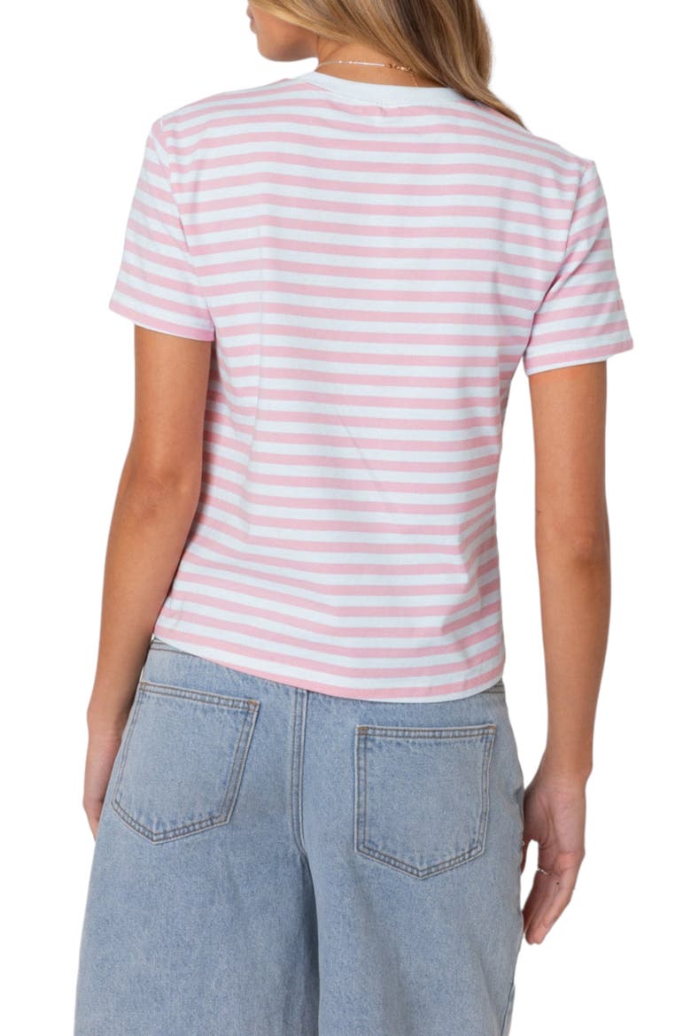 Callahan Stripe Stretch Cotton T-Shirt, Alternate, color, LIGHT-PINK
