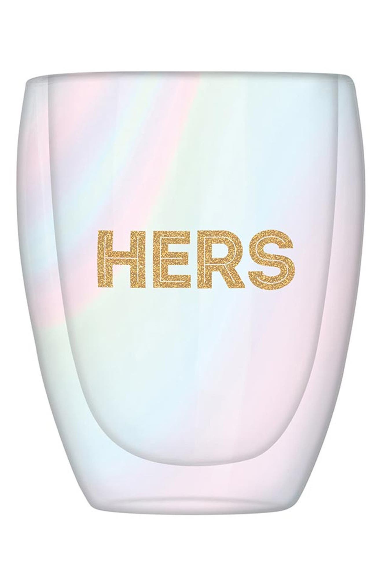 CREATIVE BRANDS Hers Double Wall Stemless Glass