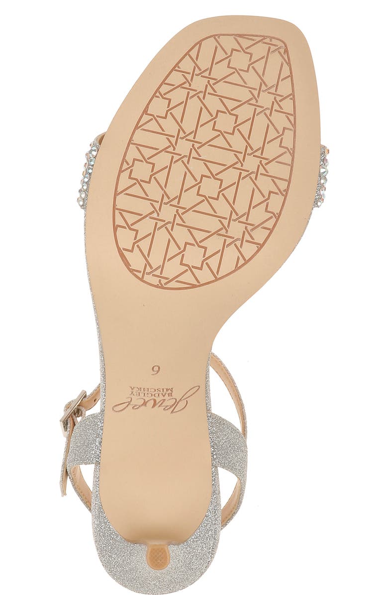 Jewel Badgley Mischka Natasha Crystal Embellished Sandal, Alternate, color,