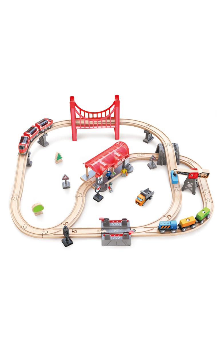 Hape Busy City Rail Set, Main, color, Multi