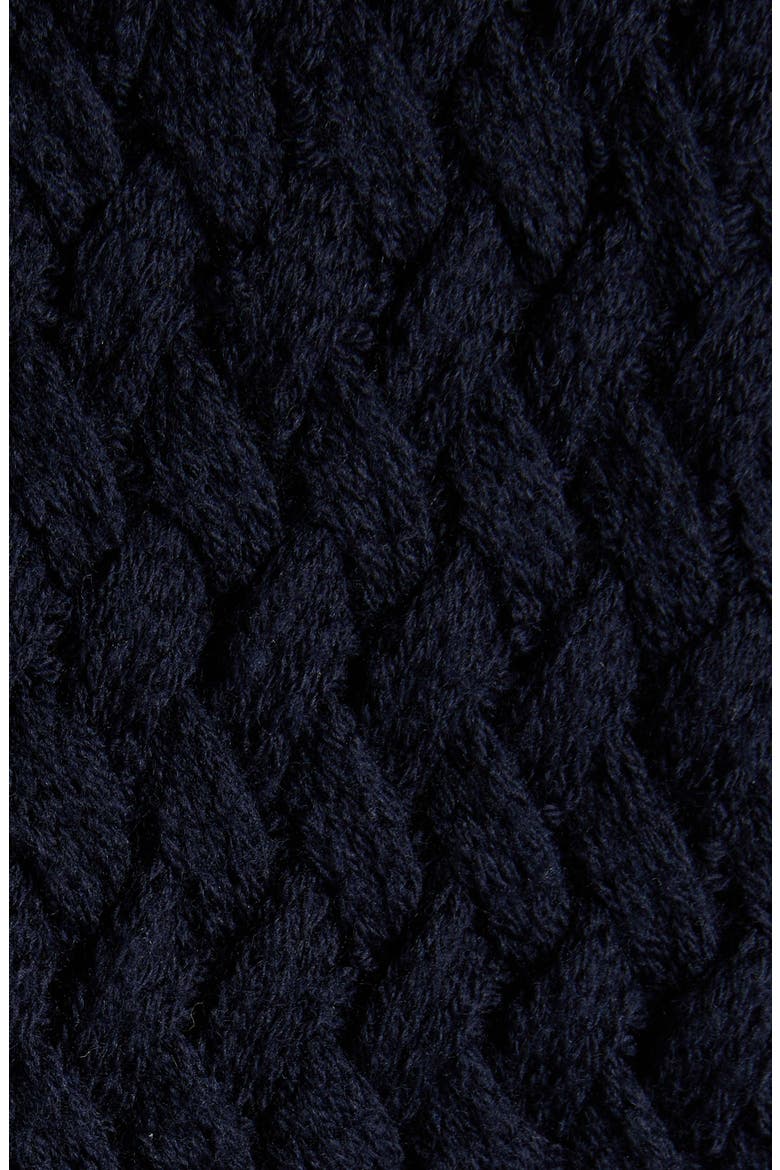 Wool Intrecciato Crewneck Sweater, Alternate, color, 4071 MIDNIGHT BLUE