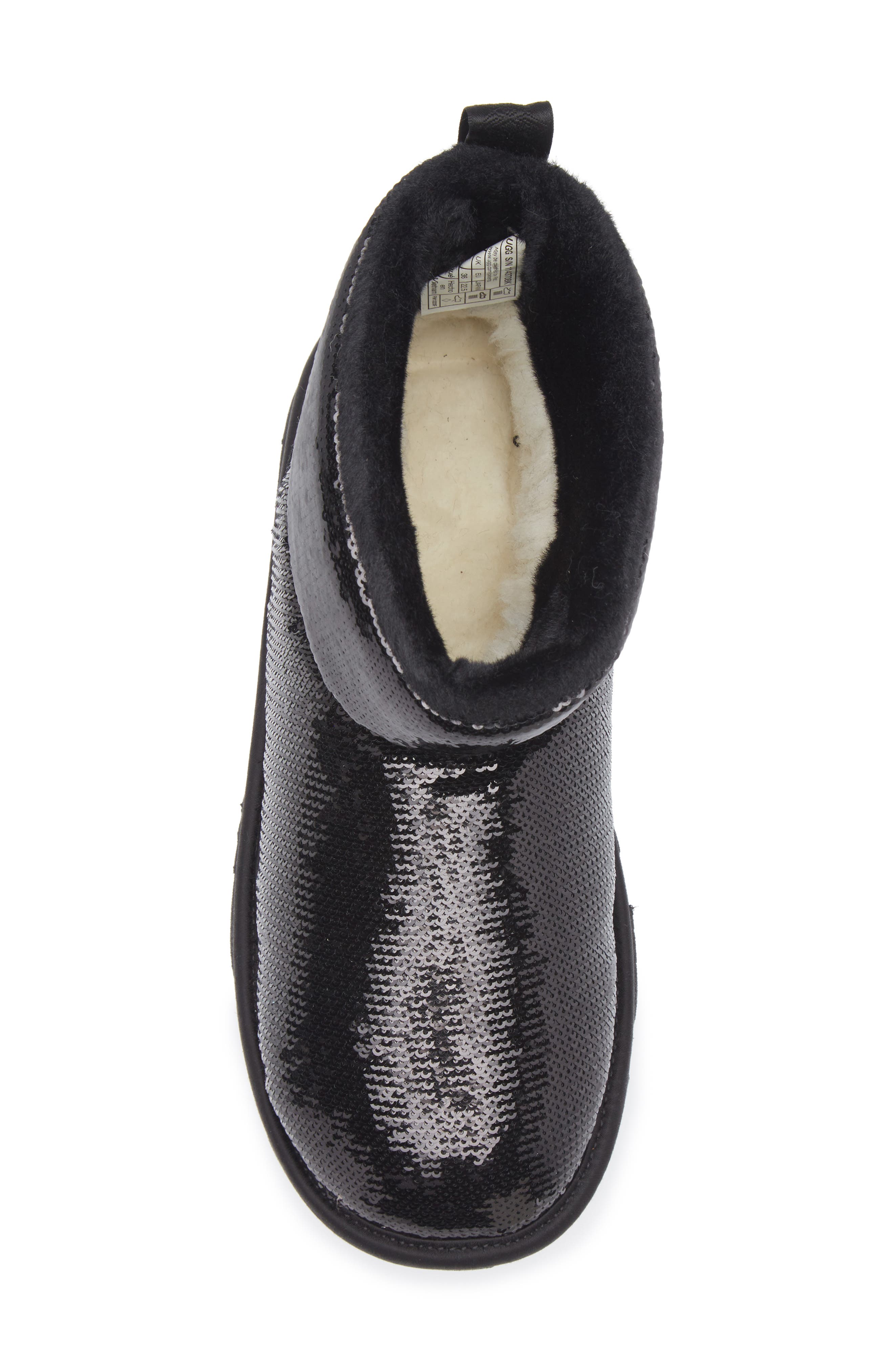 UGG<sup>®</sup> Kids' Classic Mini Sequin Boot, Alternate, color, 