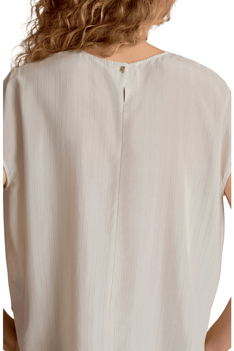 Didion Printed Washable Silk Drape Top, Alternate, color, Mixed Stripe
