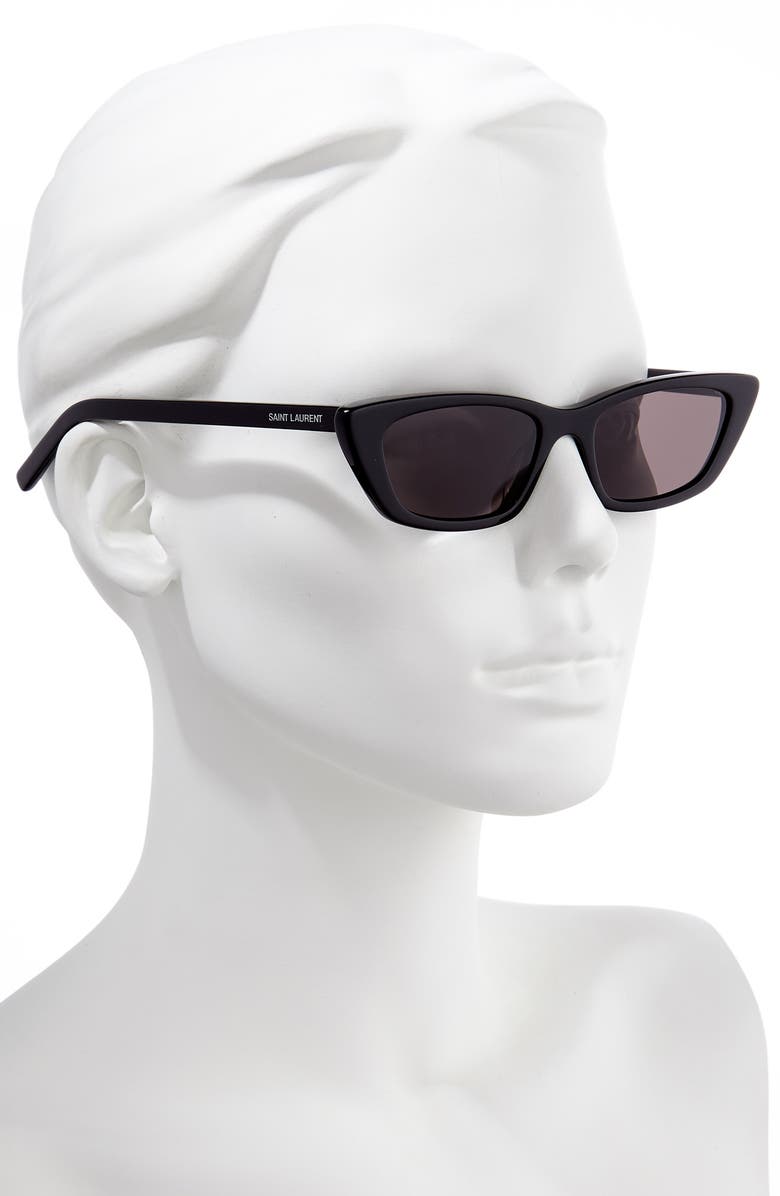 Saint Laurent 52mm Cat Eye Sunglasses, Alternate, color, 
