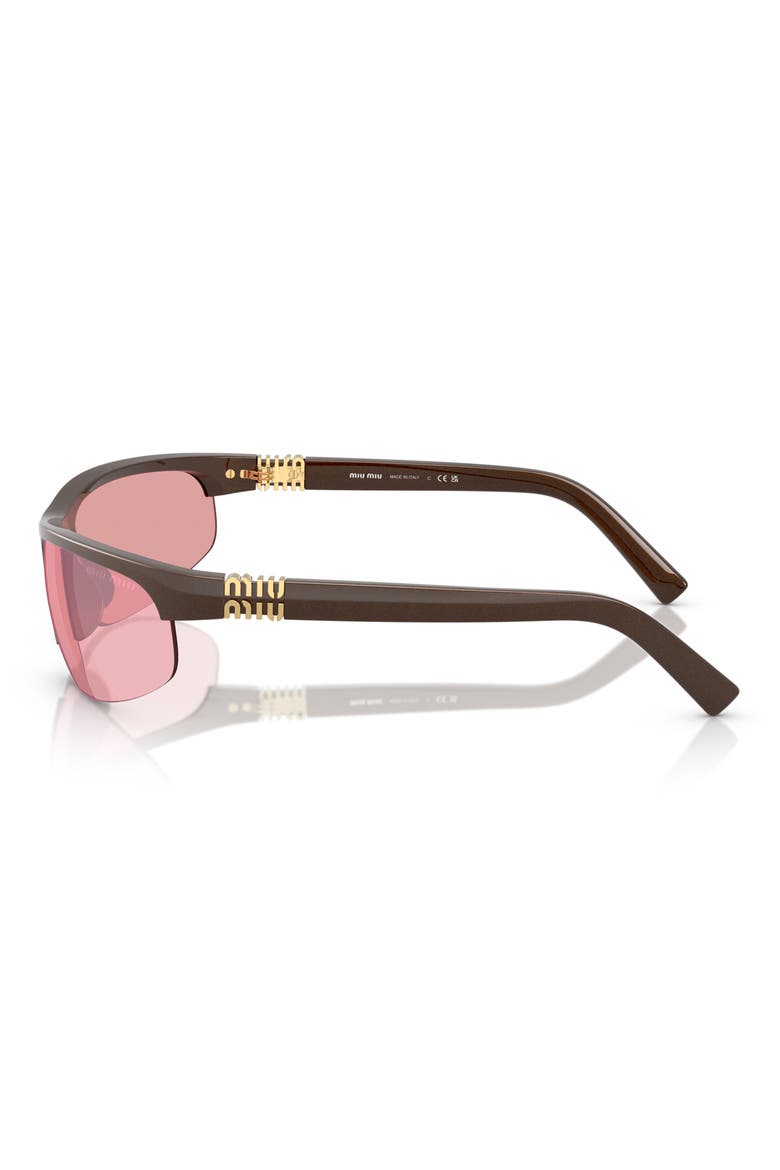 68mm Gradient Oversize Oval Sunglasses, Alternate, color, PINK