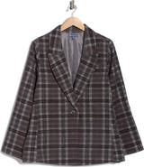 Democracy Plaid Corduroy Roll Tab Blazer