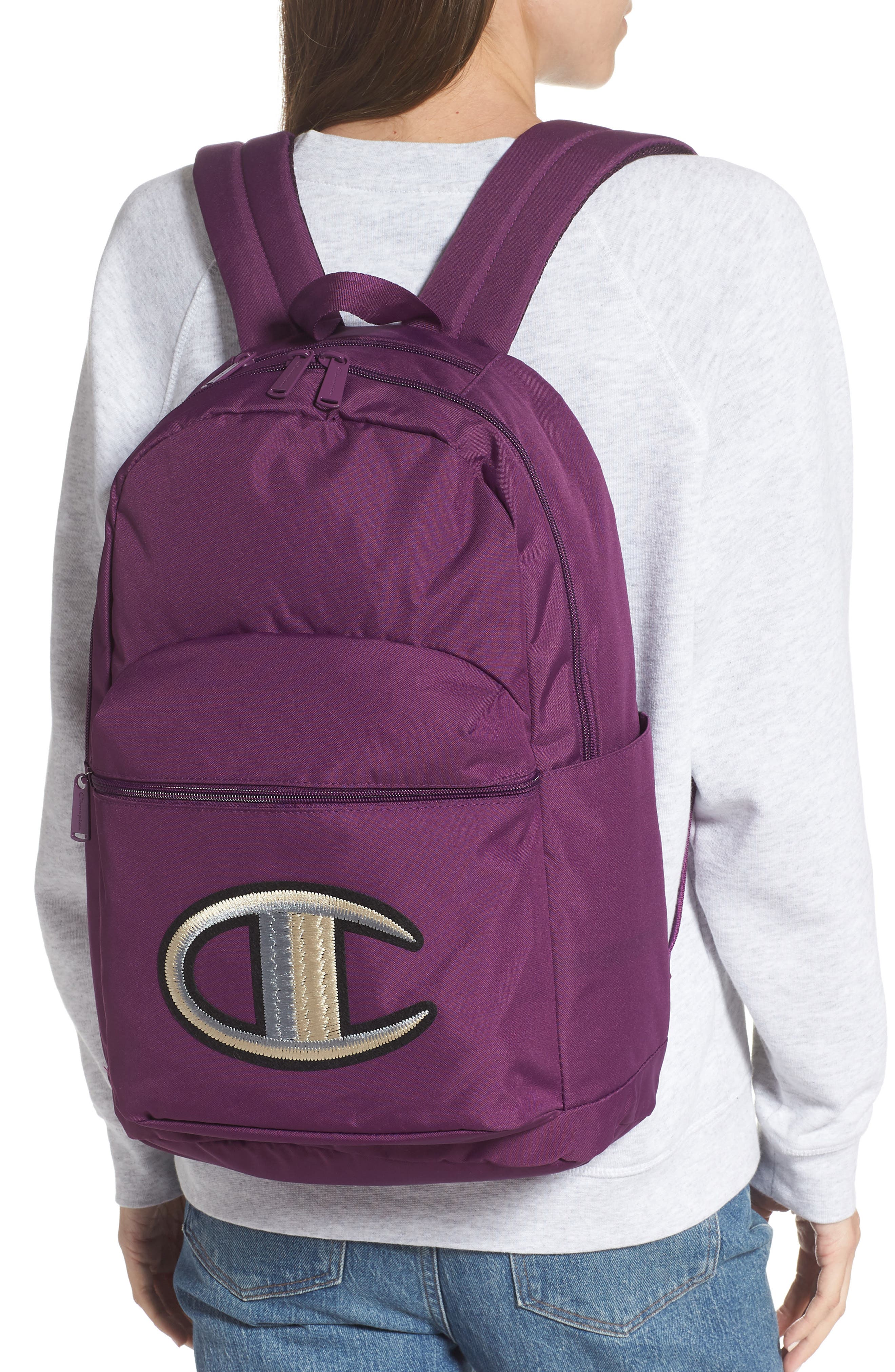Champion Supercize Logo Backpack, Alternate, color, 