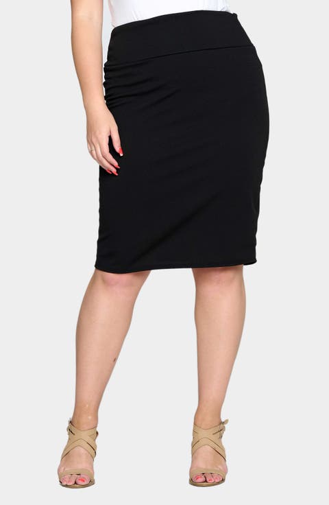 Molly Pencil Skirt (Plus)