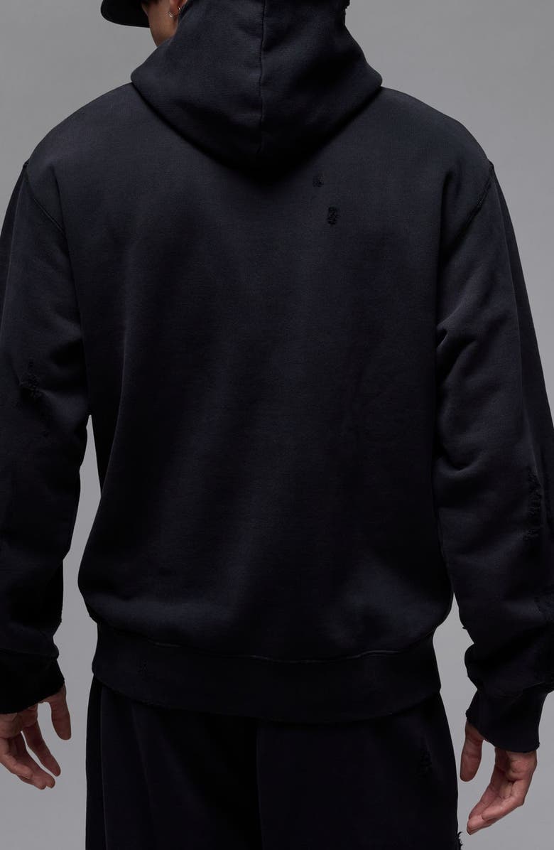 Jordan Rare Air Oversize Distressed Pullover Hoodie, Alternate, color, 