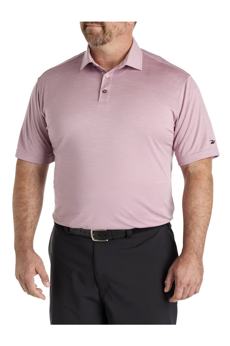 Big & Tall Performance Heather Polo Shirt, Main, color, INFUSED LILAC