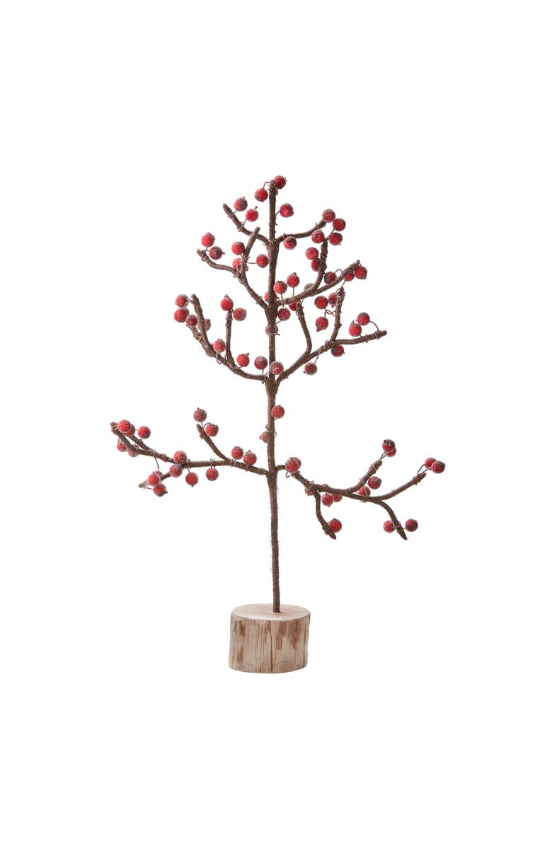 tag Large Berry Tree Holiday Decor - Festive Christmas Sculpture, Main, color, Red