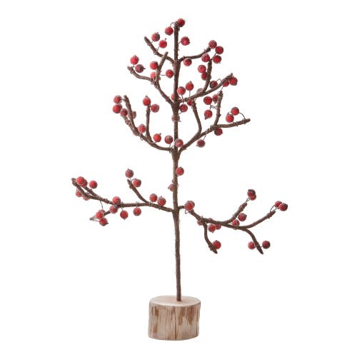 Tag Large Berry Tree Decor In Red
