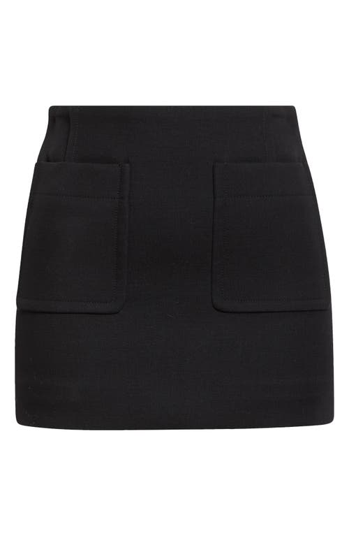 Shop Bottega Veneta Mélange A-line Miniskirt In Black