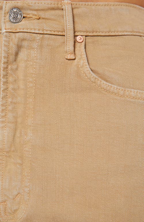 Mother The Half Pipe Flood High Waist Ankle Wide Leg Jeans In Nude