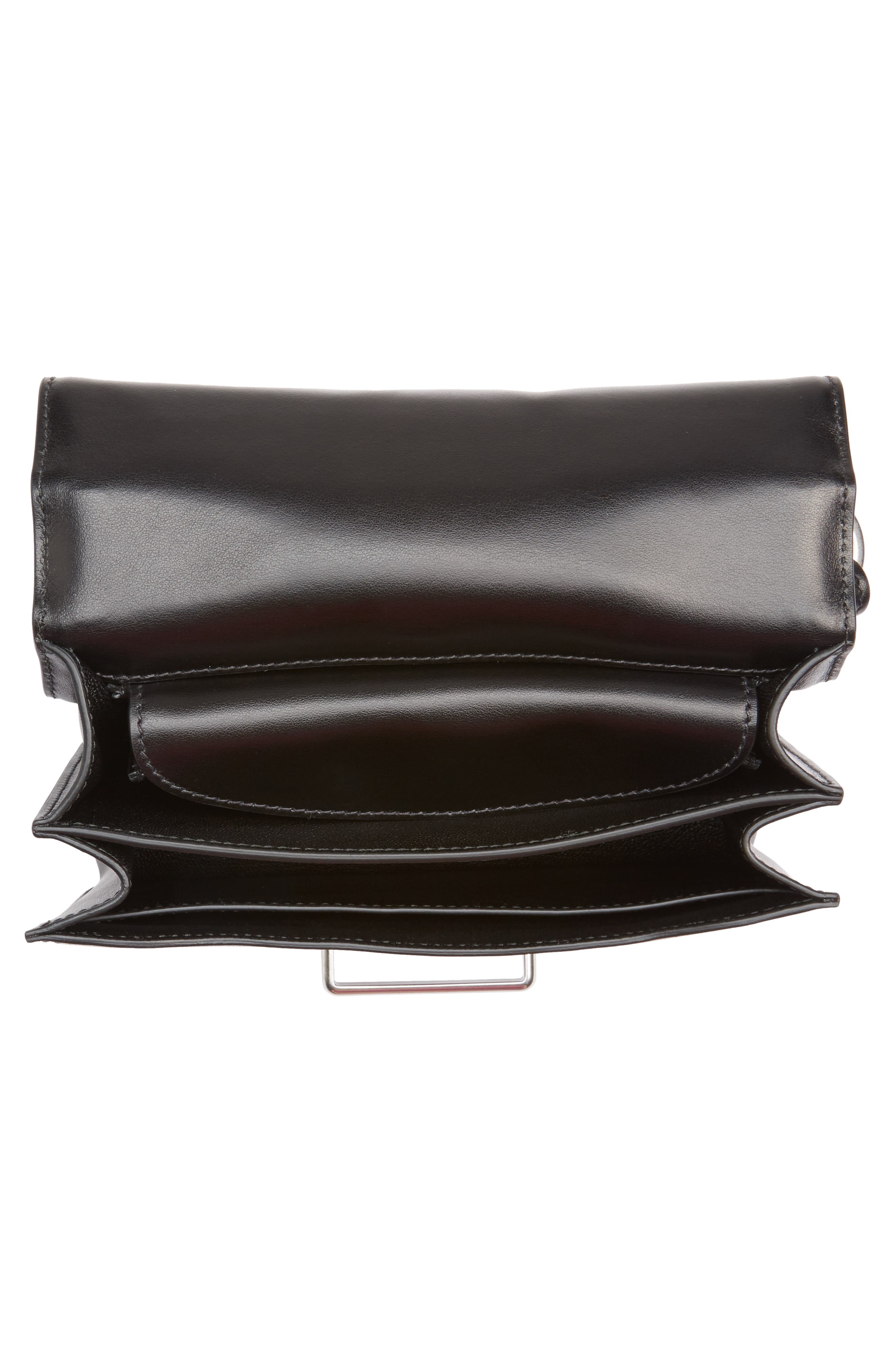 Prada Cahier City Calfskin & Saffiano Shoulder Bag, Alternate, color, 