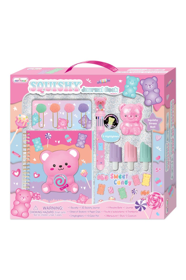 Kids' Squishy Sugar Crush Journal Book Set, Main, color, MULTI COLOR
