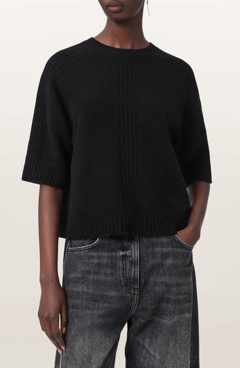 Nix Short Sleeve Cashmere & Wool Sweater