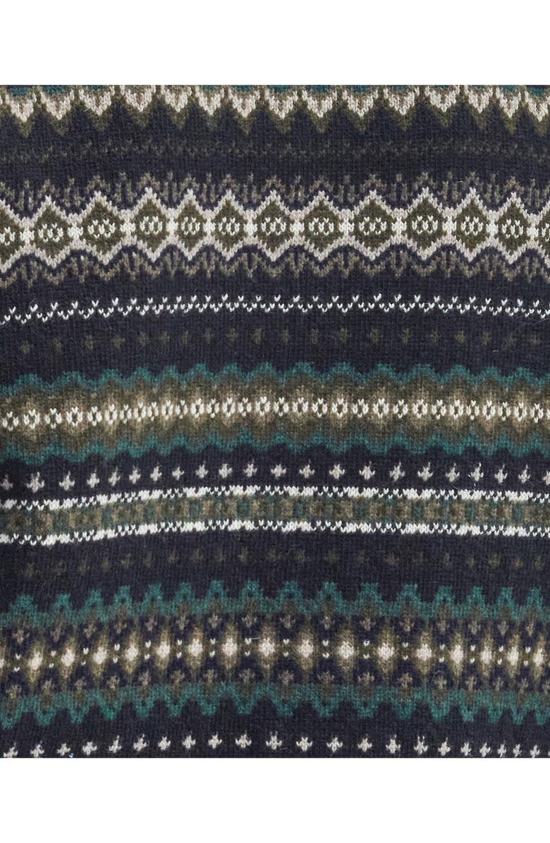 Barbour Case Fair Isle Wool Sweater, Alternate, color, Black Marl