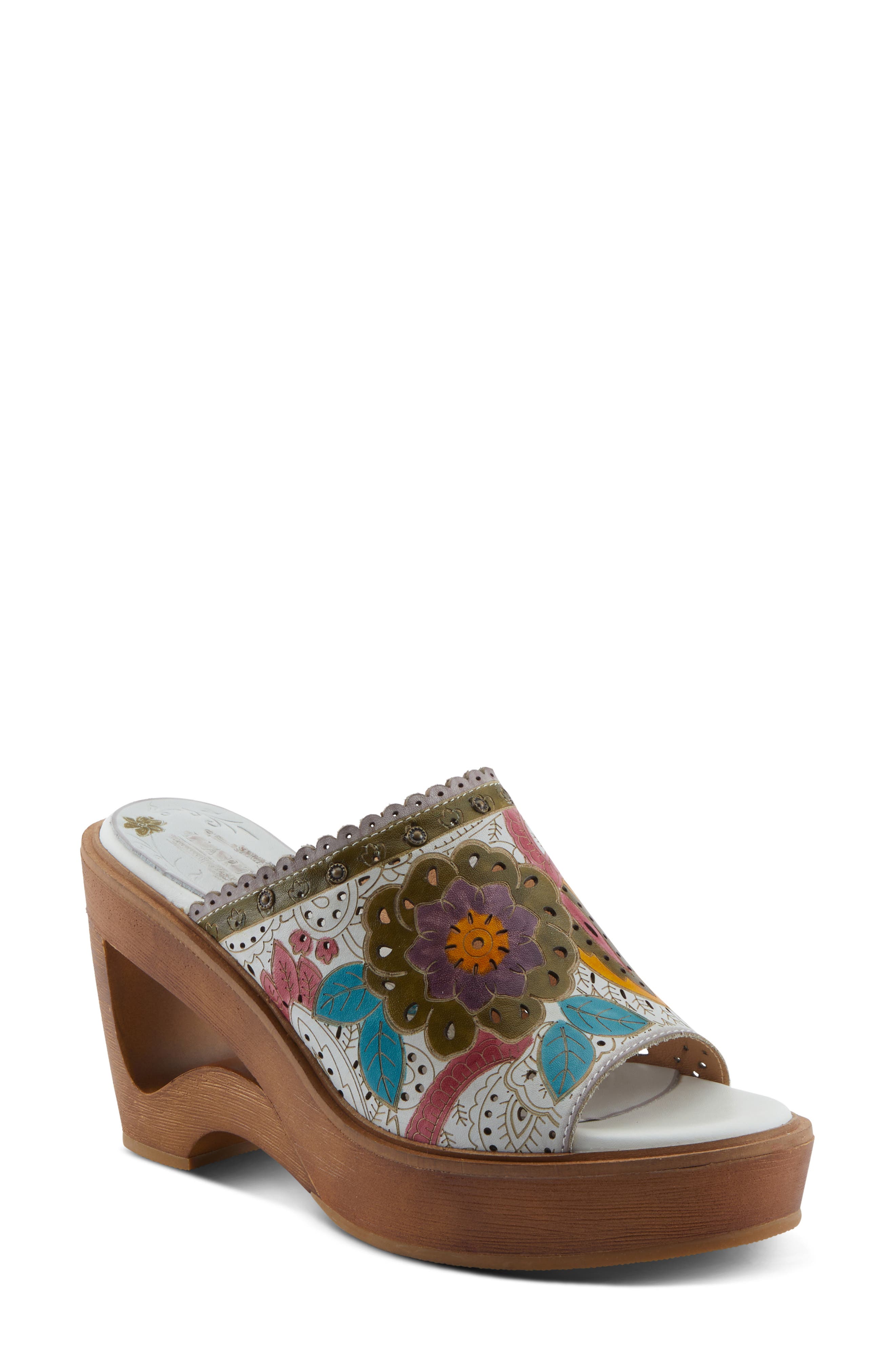 L'Artiste by Spring Step Calle Platform Wedge Sandal, Main, color, 