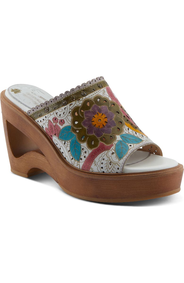 L'Artiste by Spring Step Calle Platform Wedge Sandal, Main, color,