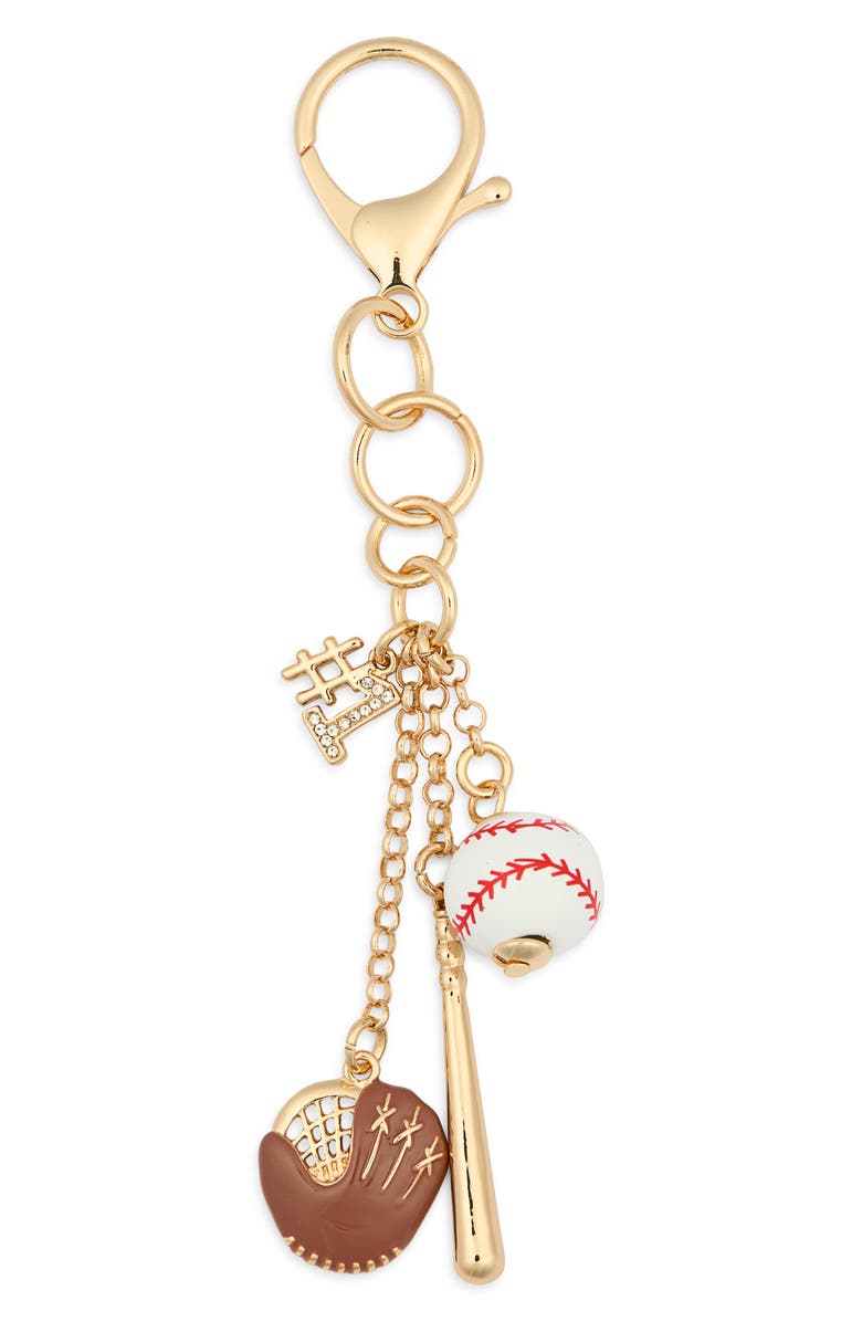 Leith Baseball Bag Charm, Main, color, 