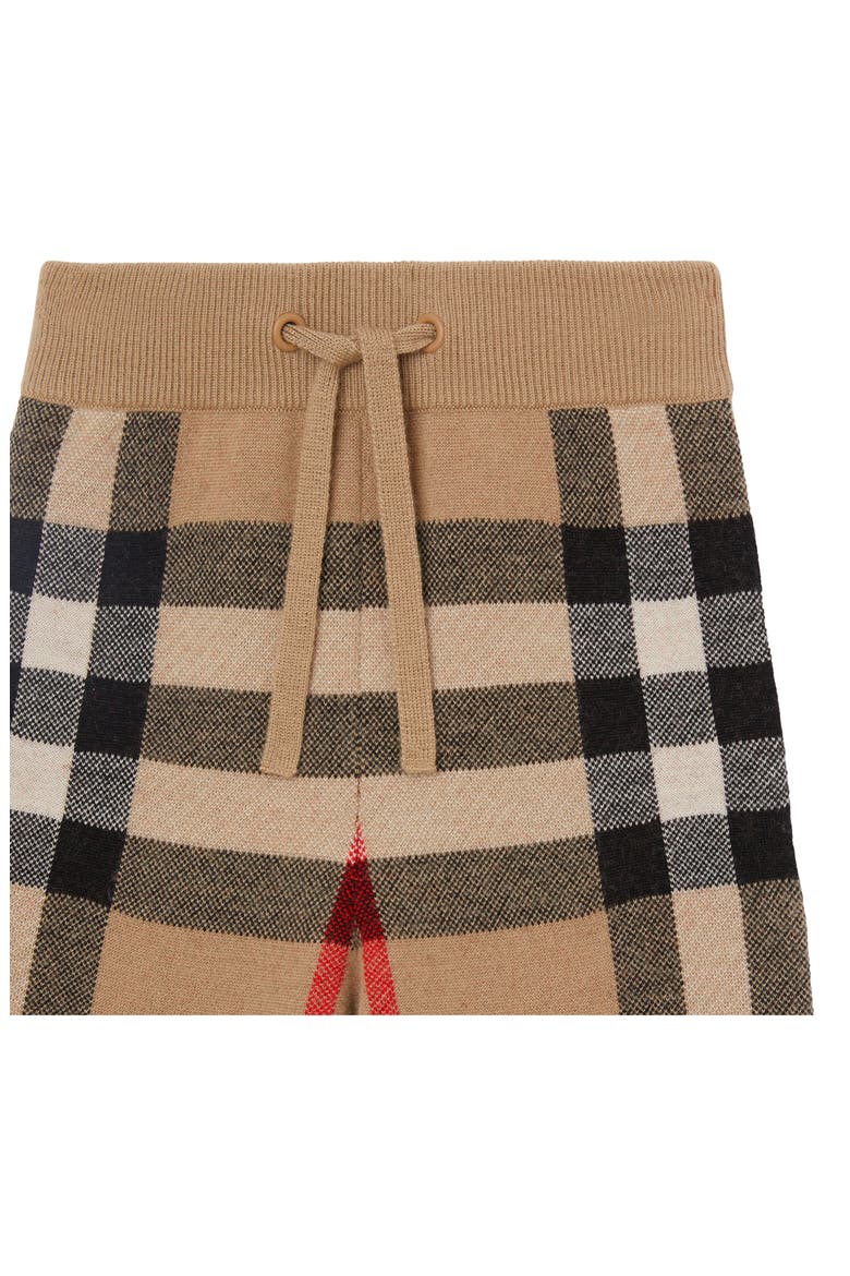 Kids' Gerard Archive Check Wool & Cashmere Blend Joggers, Alternate, color, ARCHIVE BEIGE IP CHECK