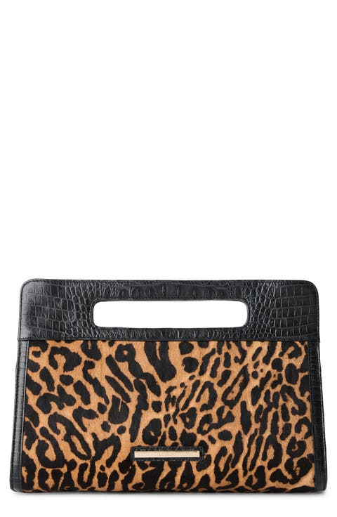 Ravina Genuine Calf Hair Clutch