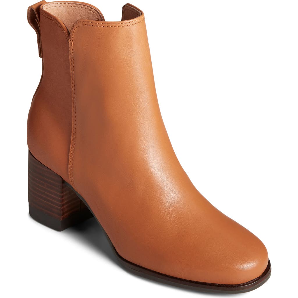 Sperry Top-sider® Sperry Seaport Block Heel Bootie In Medium Beige