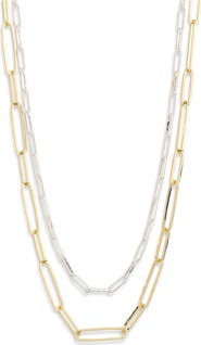 NORDSTROM RACK Set of Two Mixed Chain Necklaces