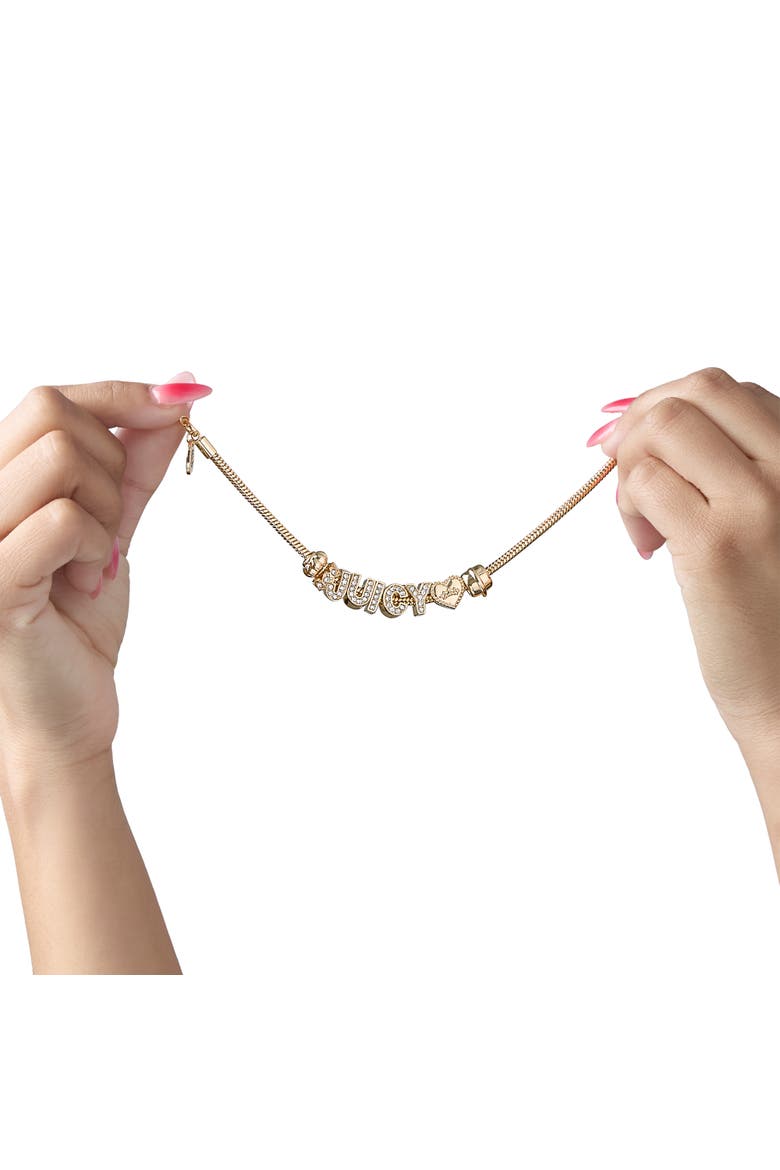 Logo Charm Bracelets for Women, 7.5", Gold-Tone, Alternate, color, Gold-Tone