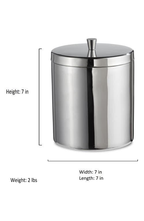 Roselli Trading Company Deco Bar Ice Bucket In Silver