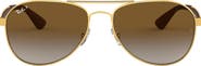 Ray-Ban 61mm Gradient Polarized Aviator Sunglasses