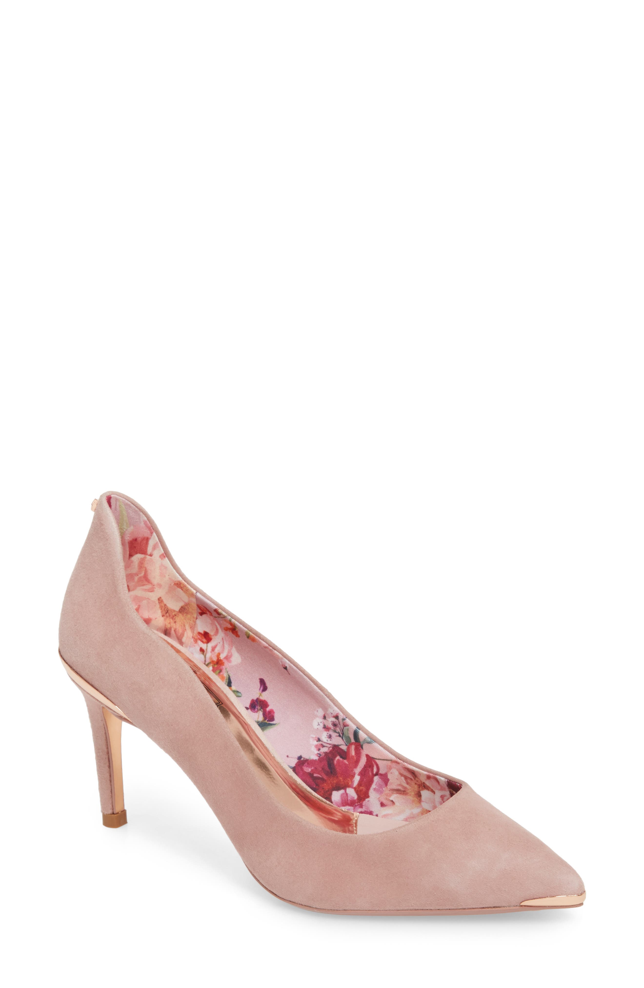 Vyixyn 2 Pump, Main, color, DARK PINK SUEDE